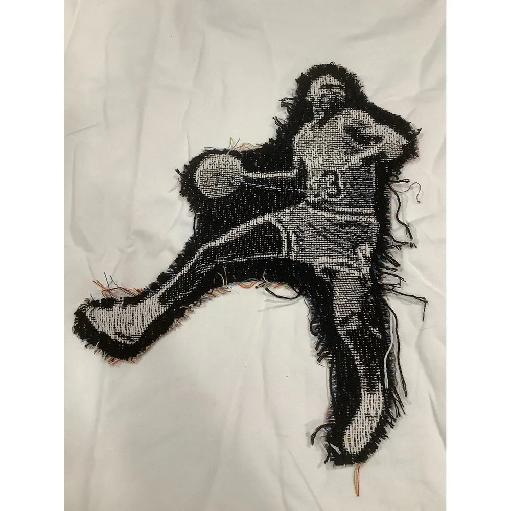 Team Us Sports Club Jordan Hand Woven T shirt size L